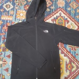 The North Face Men's Black Softshell Hooded Jacket